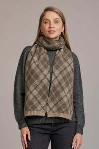 Tartan Possum Merino Scarf