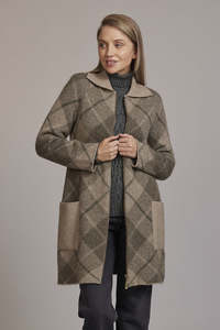Mcdonald New Zealand: Tartan Possum Merino Overcoat