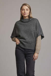 Mcdonald New Zealand: Shrug Style Possum Merino Sweater