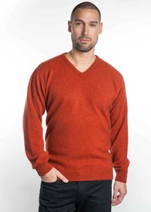 V Neck Possum Merino Jumper - Koru Knitwear