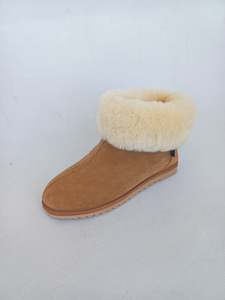 June Short Sheepskin Slipper Boot