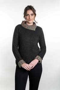 Two Tone Possum Merino Jumper