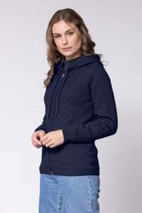 Womens Jumpers: Oulu Hoodie Possum Merino