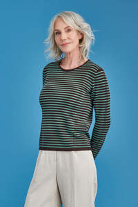 Summer Collection: Tuck Stitch Merino Wool Stripe Jumper