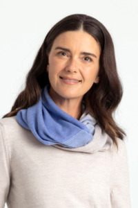 Graduated Stripe Merino Wool Infinity Scarf