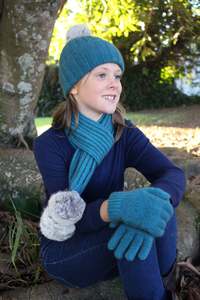 Kids Accessories: Childs Possum Merino Cottontail Beanie