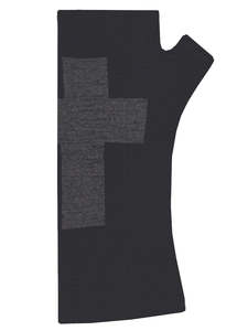 Pure Merino Gloves: Cross Design Merino Wool Gloves