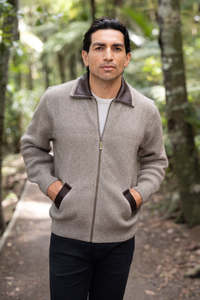 Mens Jackets: Lambskin Collar Possum Merino Jacket