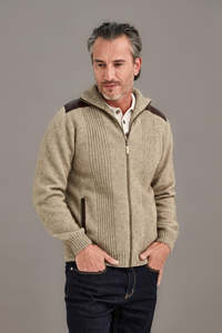 Lambskin Leather Trim Possum Merino Jacket