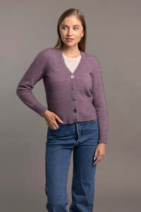 Mothers Day: Rib Knit Possum Merino Cardigan