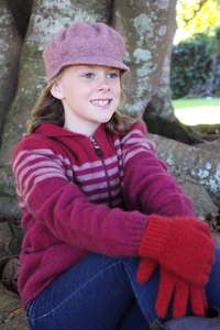 Kids Accessories: Child's Possum Merino Gatsby Hat