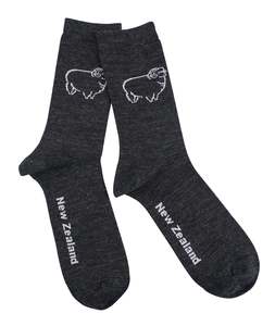 Souvenirs: Sheep Motif Merino Socks