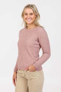 Classic Possum Merino Cable Sweater