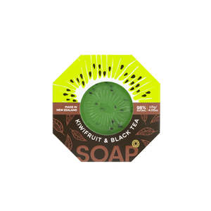 Frontpage: Parrs KiwiFruit & Black Tea Soap 98% Natural 115g