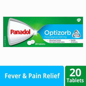 Frontpage: Panadol Optizorb Formulation 20 Tablets
