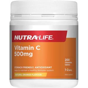 Vitamins: Nutralife Vitamin C 500mg 200 Chewables