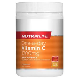 Vitamins: Nutralife One-a-Day Vitamin C 1200mg 120 Chewable Tablets