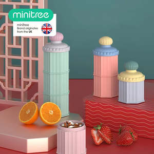 Baby Accessories: portable three-layer milk powder box