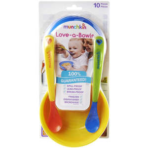 Baby Accessories: Munchkin: Love a Bowls 10 Piece 4+months BPA free