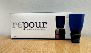 Repour red wine champagne savers in groups of 4