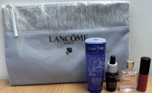 Sales: Lancome grey makeup bag travel set Christmas gift