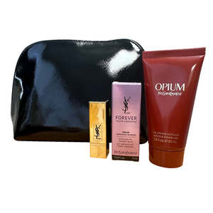 Sales: YSL Black Makeup Bag 3-piece Set