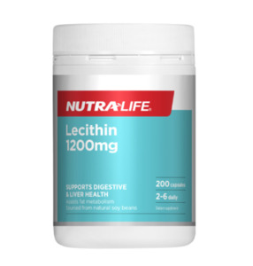 Nutralife: Nutra-Life Lecithin 1200mg High Strength Caps 200S