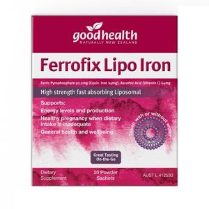 Good Health Ferrofix Lipo Iron 20 x 2g Sachets