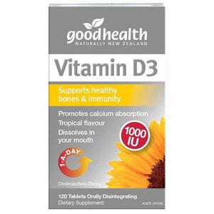 Vitamin D3: Good Health Vitamin D3 120 Tablets