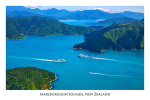 014 - Post Art Postcard - Tory Channel with boats