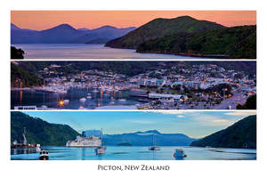 Postcard: 025 - Post Art Postcard - Picton Harbour