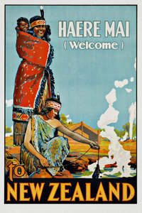 Postcard: 918 - Post Art Postcard - Haere Mai from NZ Vintage