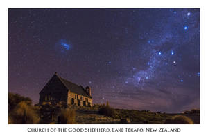 Postcard: 770 - Post Art Postcard - Church at Lake Tekapo