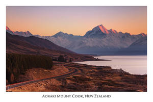 Postcard: 765 - Post Art Postcard - Aoraki Mount Cook Road