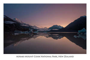 Postcard: 764 - Post Art Postcard - Tasman Lake Mount Cook