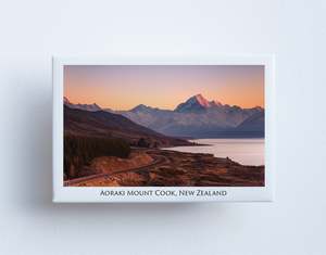 FM0119 - Post Art Magnet - Aoraki Mount Cook and Road
