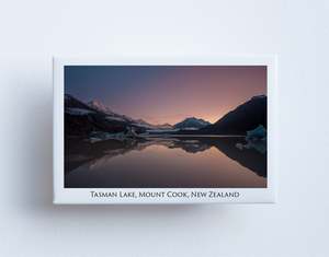 Magnet: FM0108 - Post Art Magnet - Tasman Lake Mount Cook