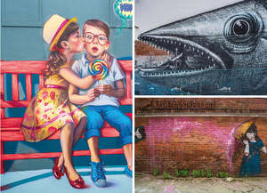 New Updated: LDN209 - Street Art, Dunedin - Large Postcard