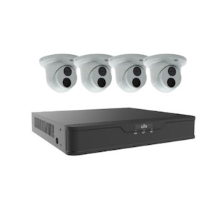 Security Cameras: Unv S2 NVR 4CH, 2TB HDD 4 x 5mp Turret Cameras