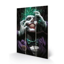 Products: Joker - Crazy Close Up Wooden Wall Art