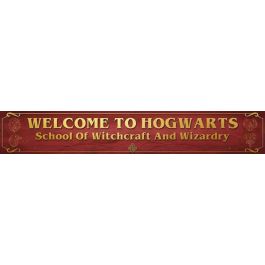 Products: Harry Potter - Welcome To Hogwarts Wooden Sign