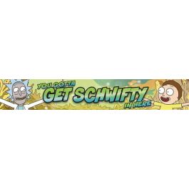 Products: Rick and Morty - Get Schwifty Wooden Sign