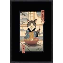 Vincent Trinidad - Neko Ramen 3D lenticular Framed