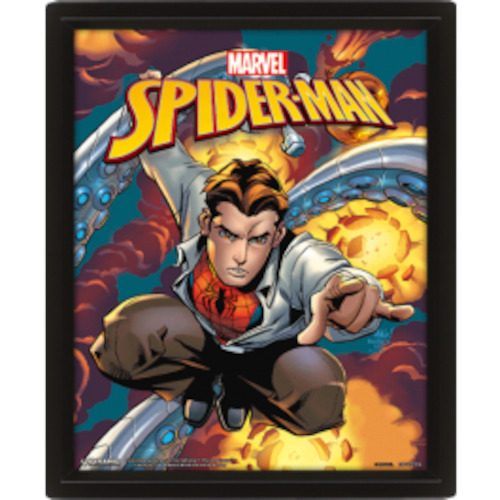 Spiderman Marvel Costume Blast - 3d Framed Lenticular