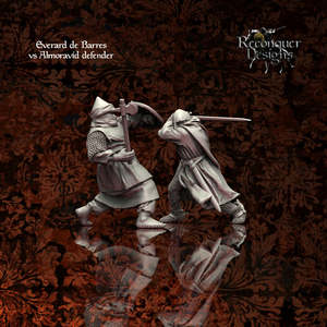 Rc Scenarios: Everard de Barres fighting an Almoravid foot soldier