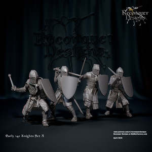 Rc Spanish Infantry: Early C14th Knights Set A, Dismounted