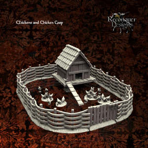 Reconquer Designs Buildings And Dioramas: Chicken house and Coop