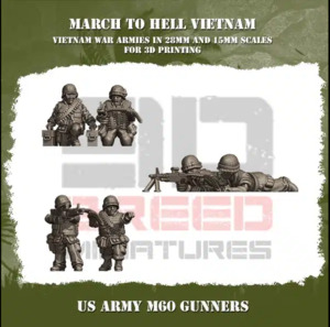 Vietnam Era Us: US Army M60 Gunners