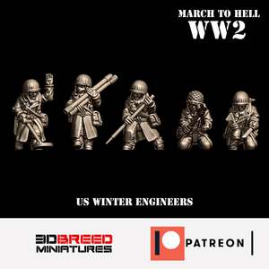 US GIs Engineers, Winter Coats