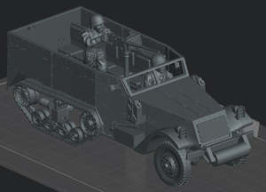 Ww2 Vehicles: US M3 Halftrack - North Africa (Copy)